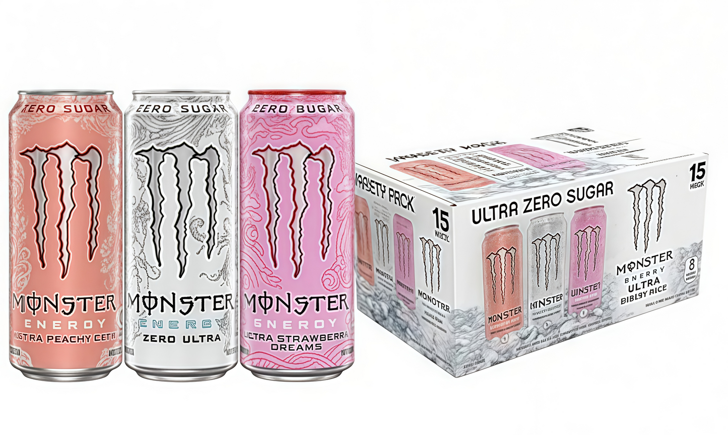 Zero Sugar Ultra Energy Drink, 16 Fl Oz (Pack of 15)